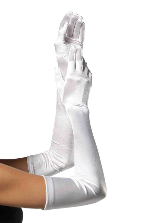 Leg Avenue Extra Long Satin Gloves 16B