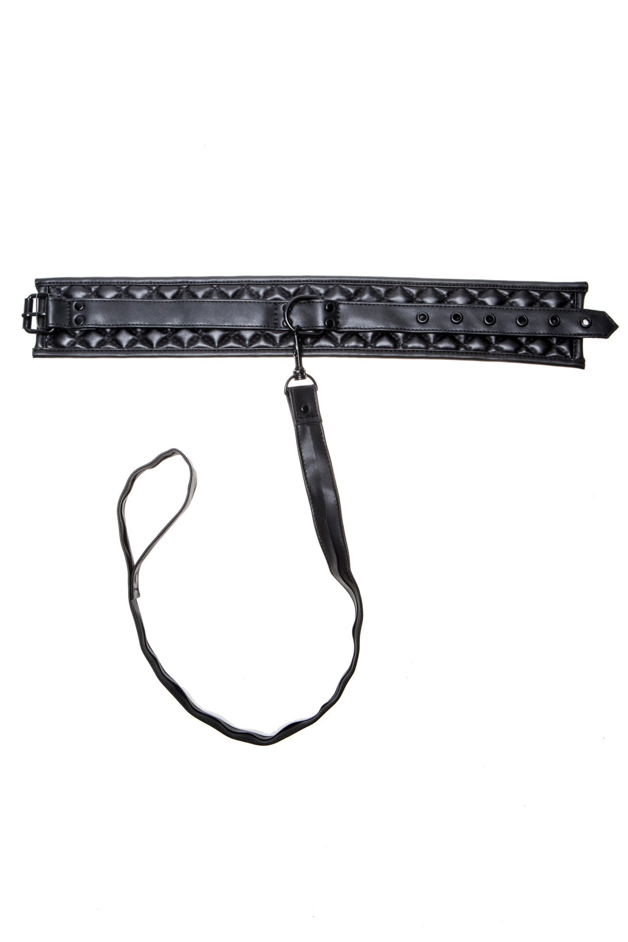 Allure 2084 Quilted Fetish Collar and Leash