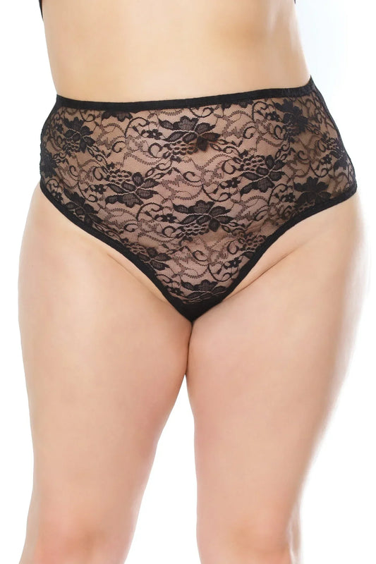 Coquette High Waisted Lace Thong