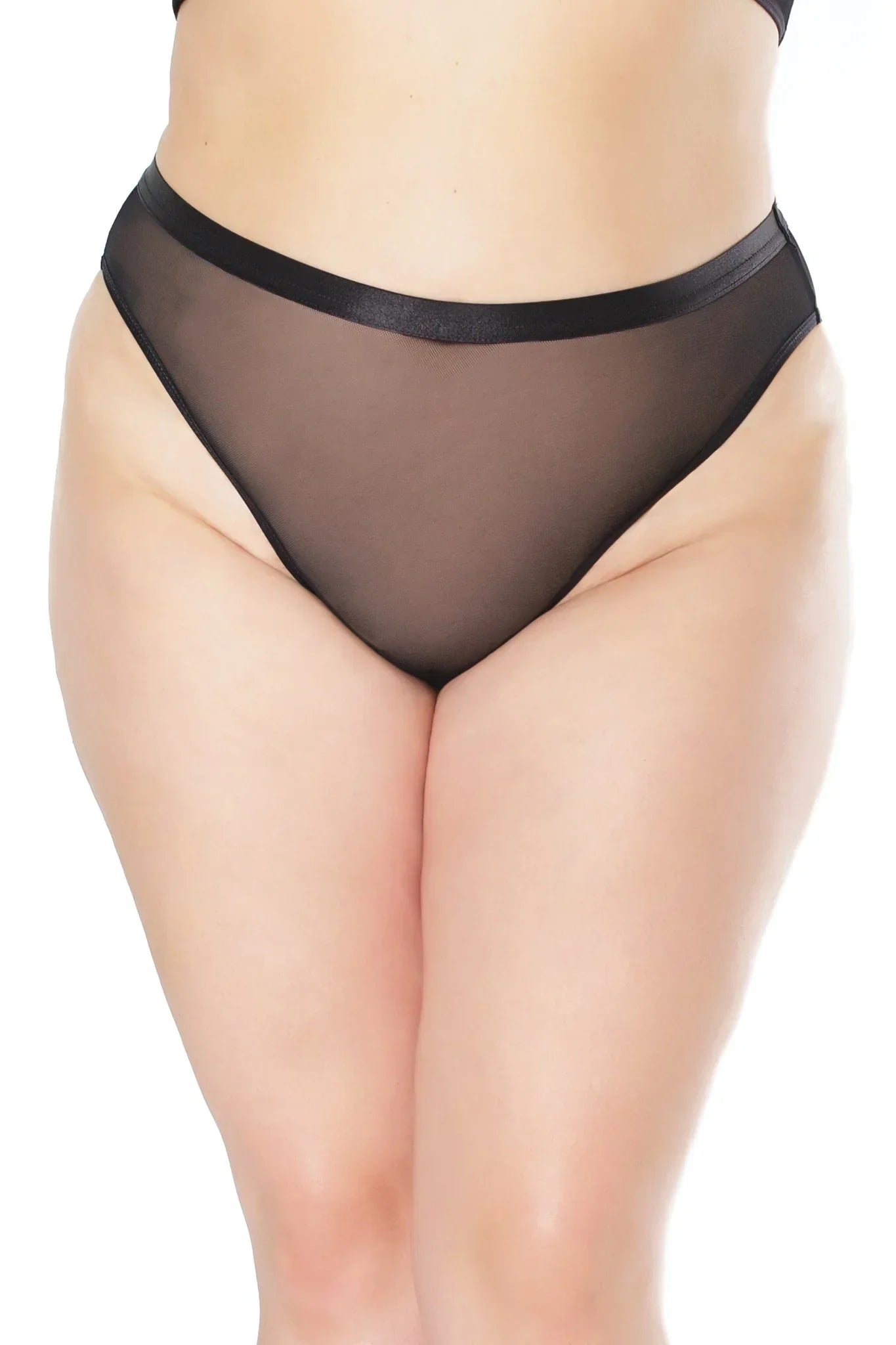 Coquette 22136 Mesh High Rise Crotchless Panty
