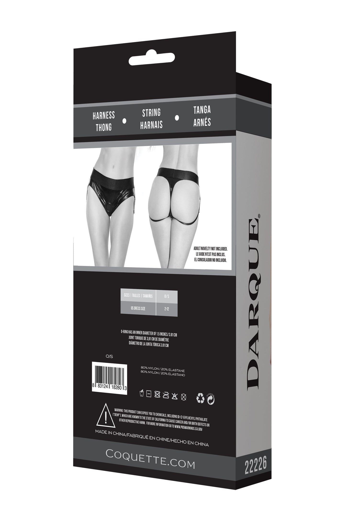 Coquette 22226 Harness Pegging Thong