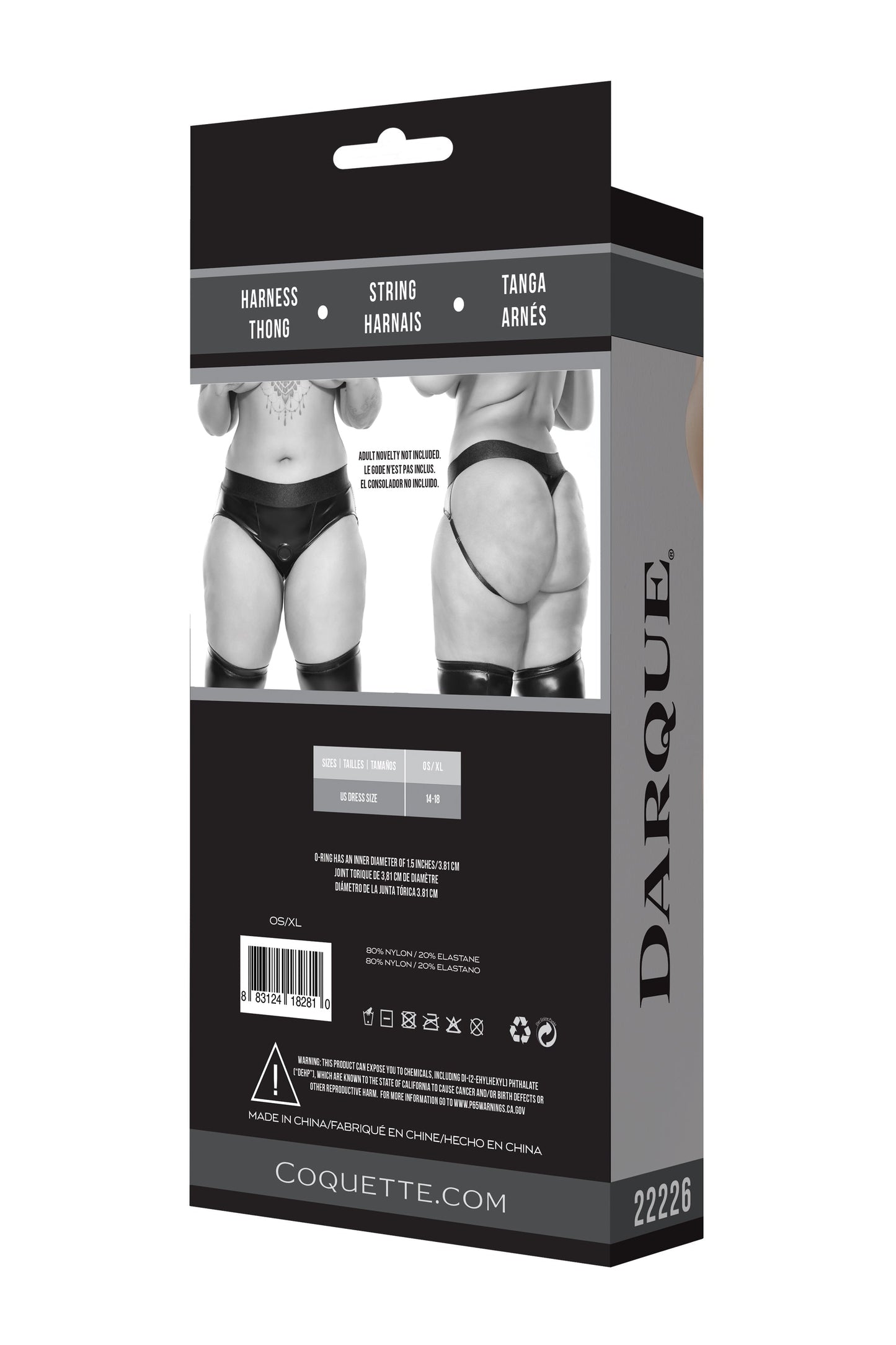 Coquette 22226 Harness Pegging Thong