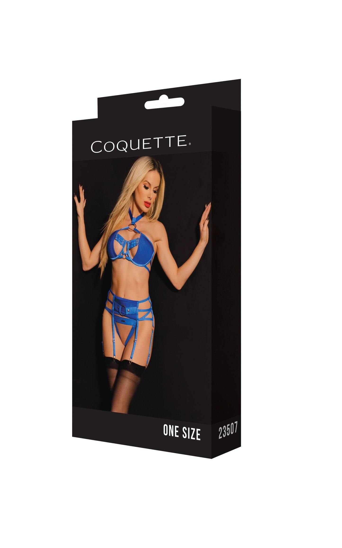 Coquette 23507 Crotchless Sets With Strappy Back Design