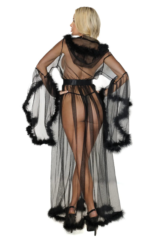 Coquette Full Length Sheer Robe