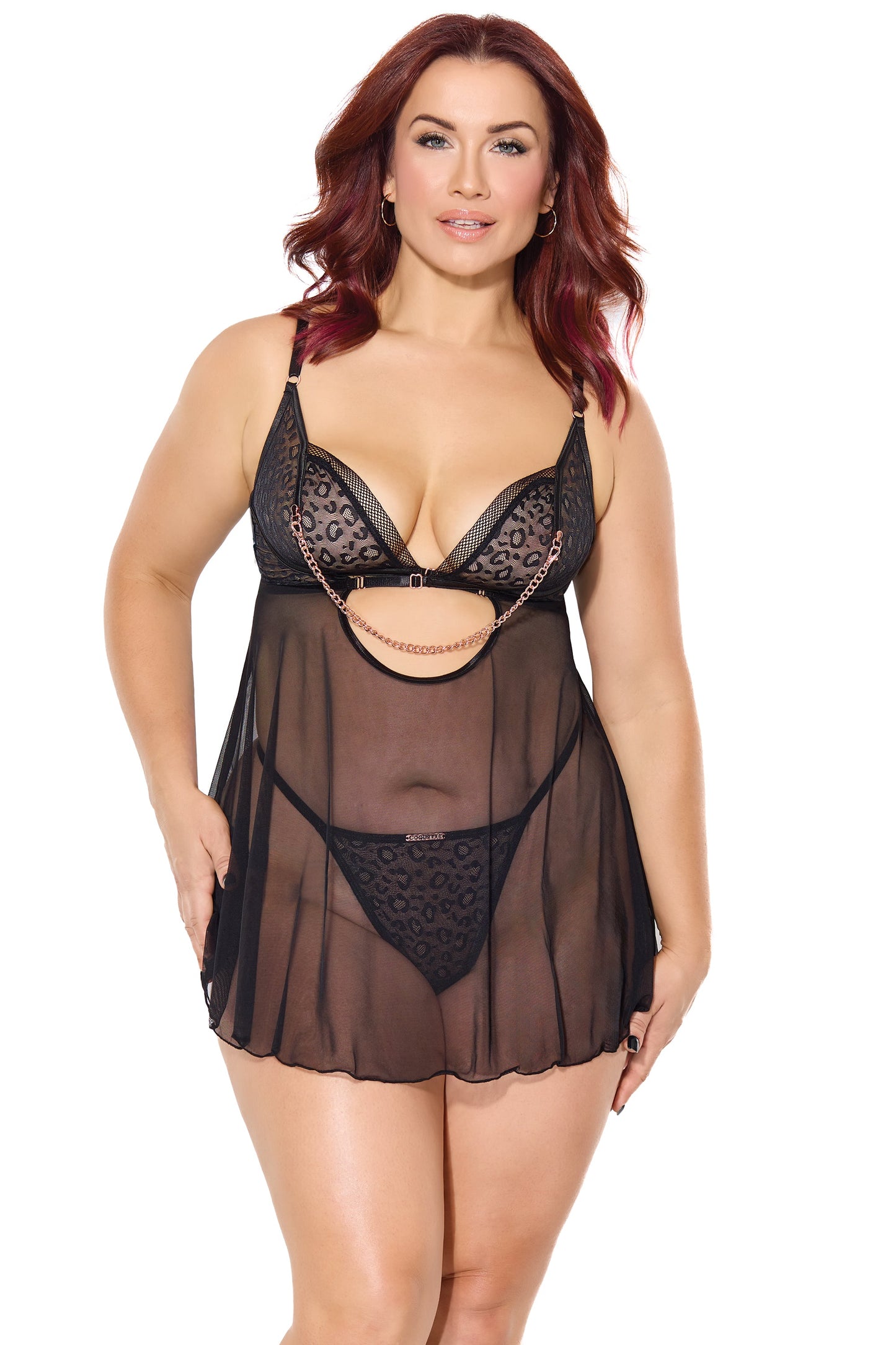 Coquette Babydoll Matching G-String Set