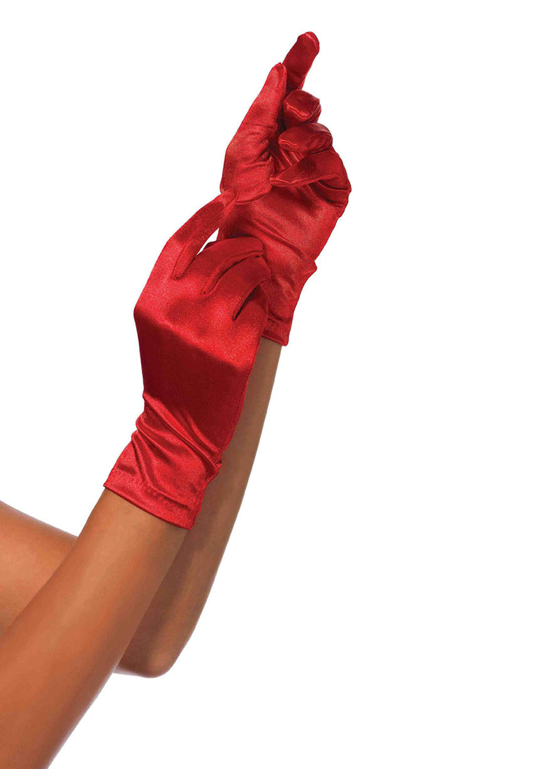 Leg Avenue Wrist Length Satin Gloves 2B
