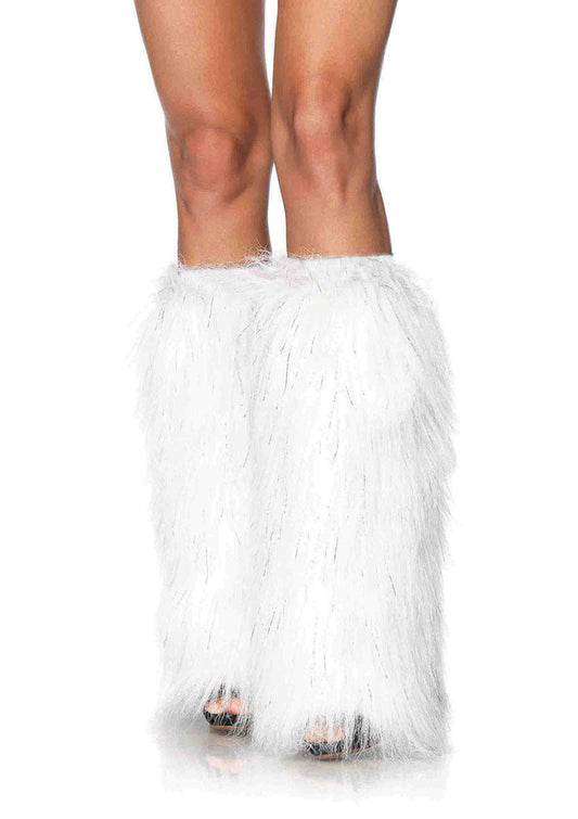 Leg Avenue Furry Lurex Leg Warmers 3923