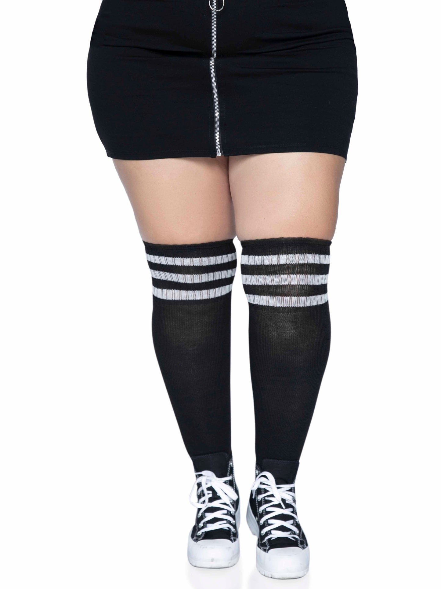 Leg Avenue Plus Size Over The Knee Athletic Socks 5627X