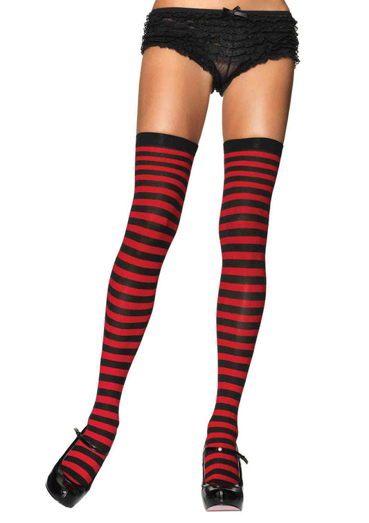 Leg Avenue Nylon Stocking W/ Stripe Stockings 6005