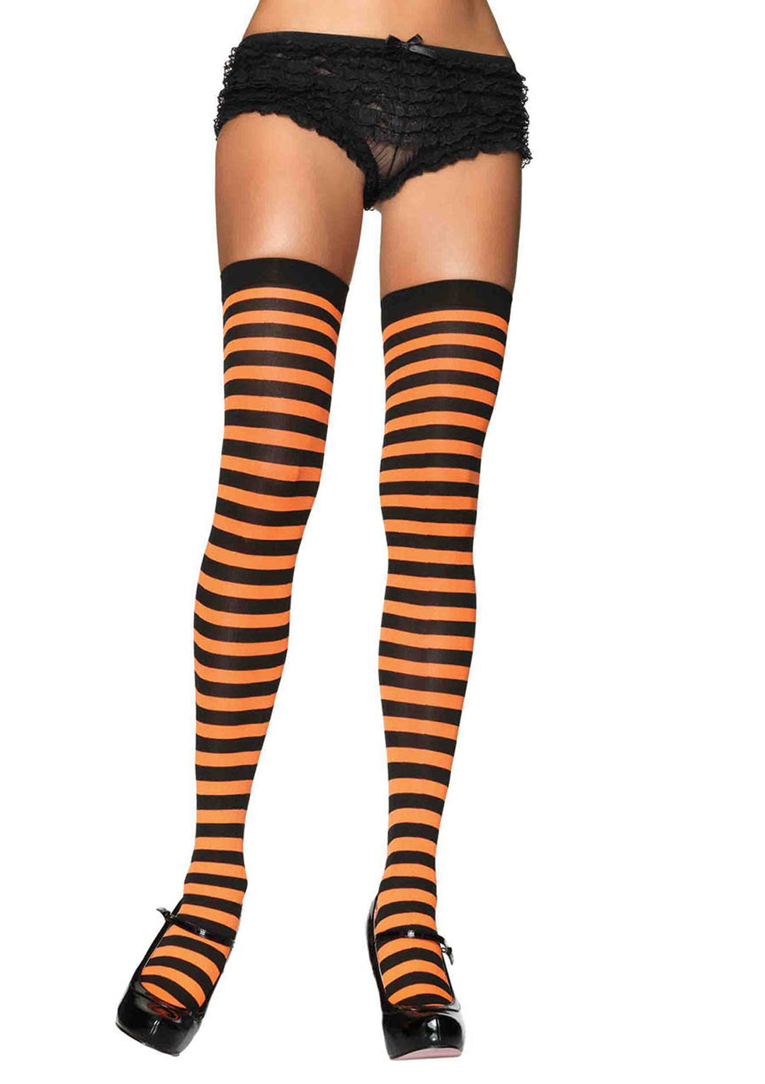 Leg Avenue Nylon Stocking W/ Stripe Stockings 6005
