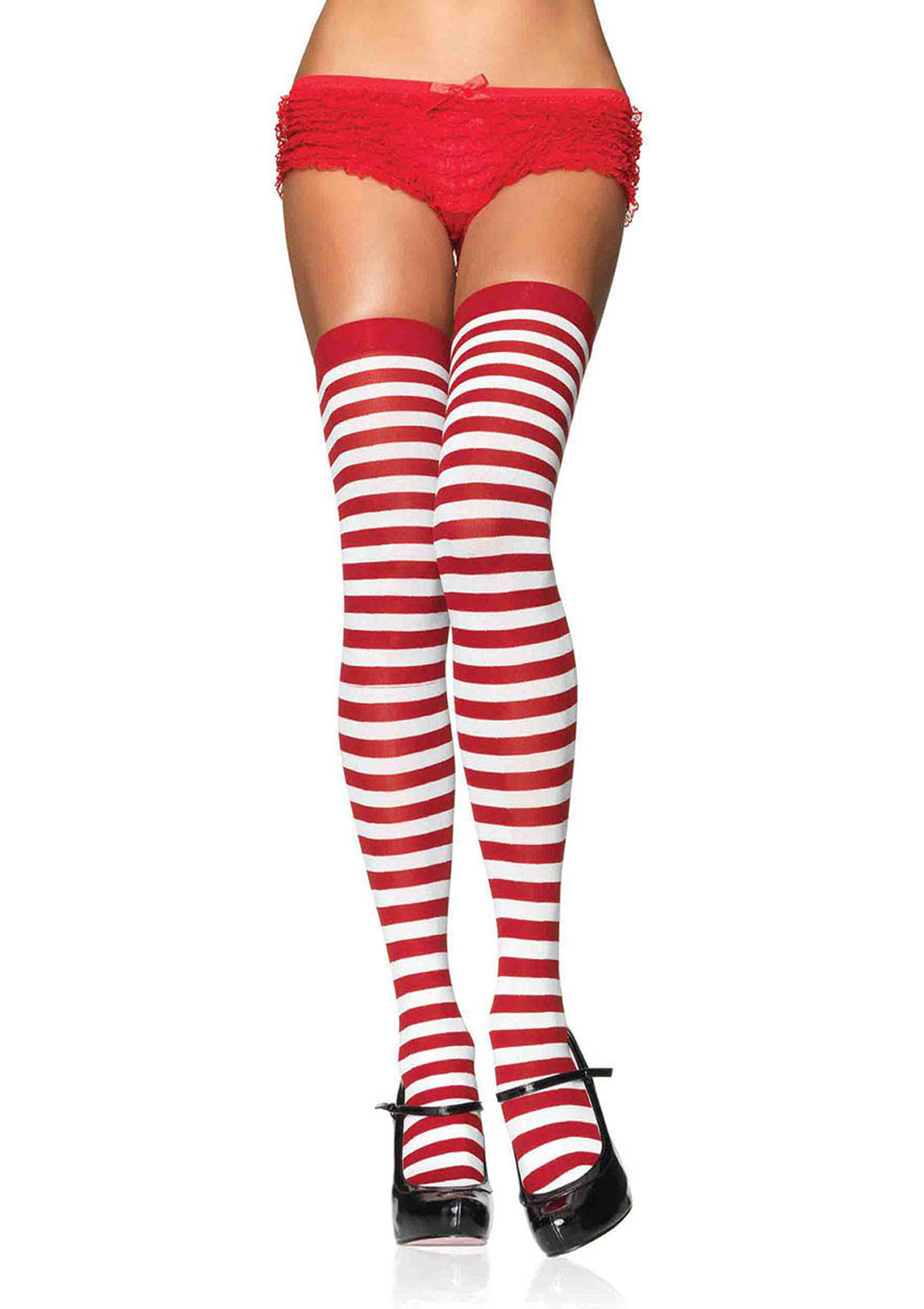 Leg Avenue Nylon Stocking W/ Stripe Stockings 6005