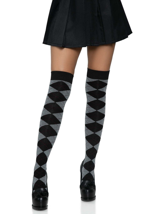 Leg Avenue Argyle Knit Over The Knee Sock 6627