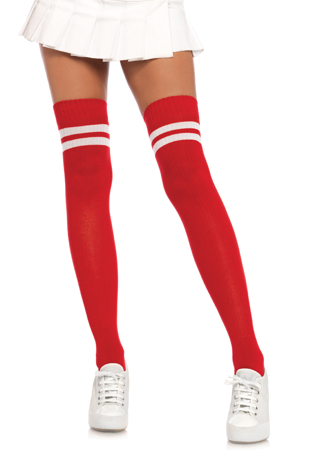 Leg Avenue Ribbed Athletic Thigh Hi Stockings 6919