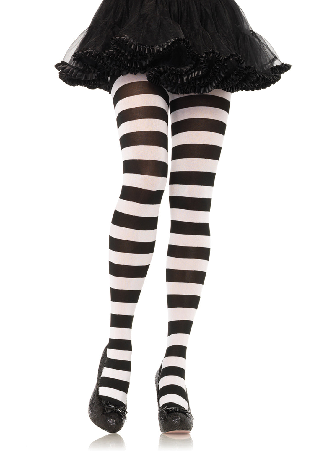 Leg Avenue Wide Stripe Opaque Tights 7110