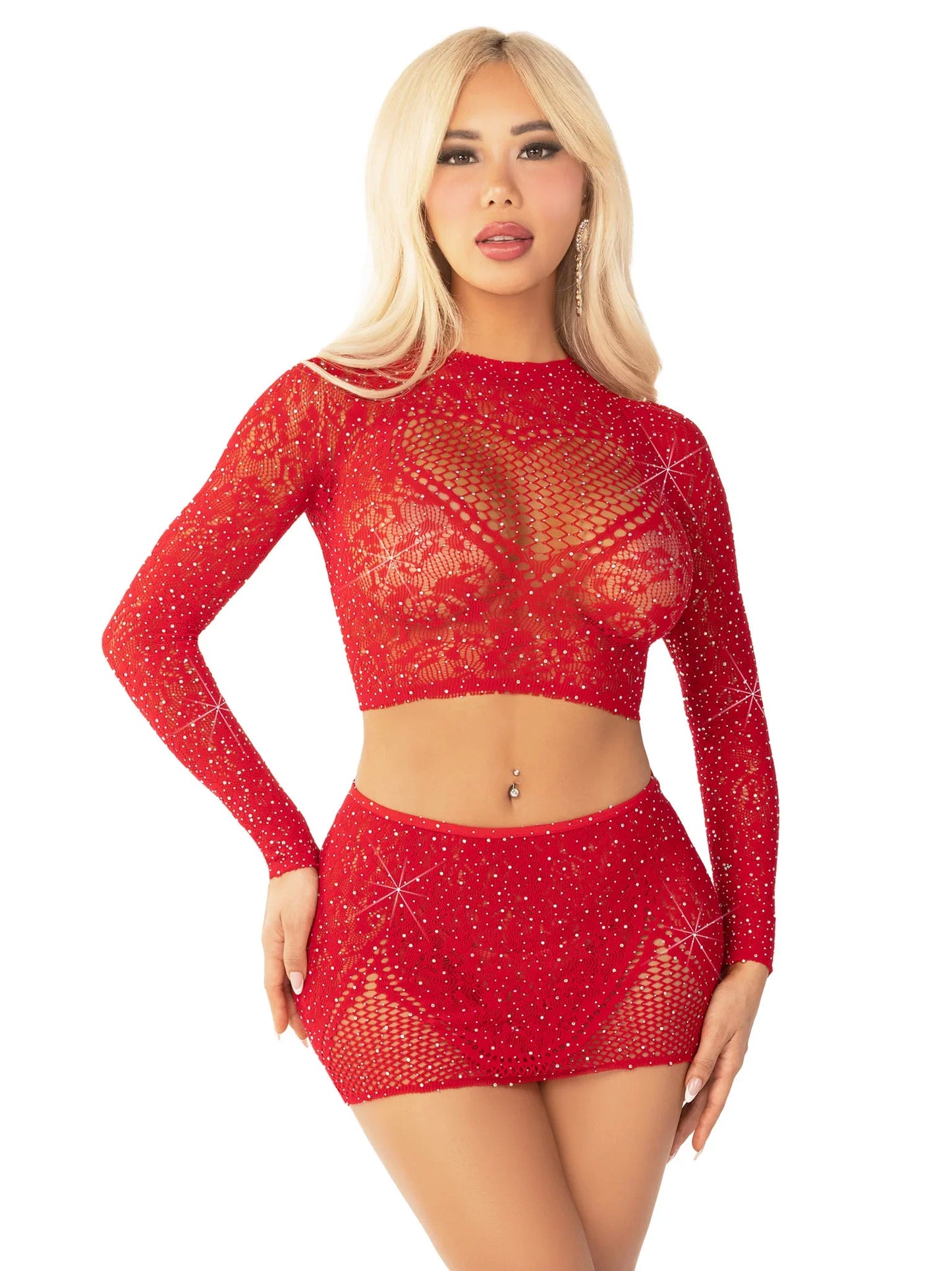 Leg Ave Wildest Dreams Crop Top and Skirt Set