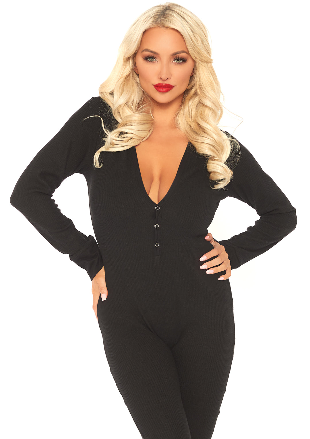 Leg Avenue Cozy Brushed Rib Long Johns 86650