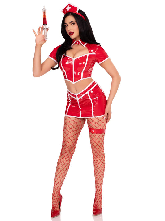 Red Alert Nurse Roleplay Costume
