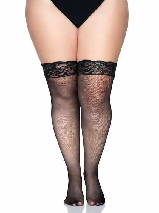 Pia Plus Micro Net Thigh Highs