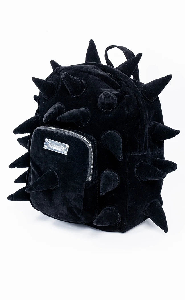 Demonia HB-113 Velvet Soft Cone Spiked Mini Backpack