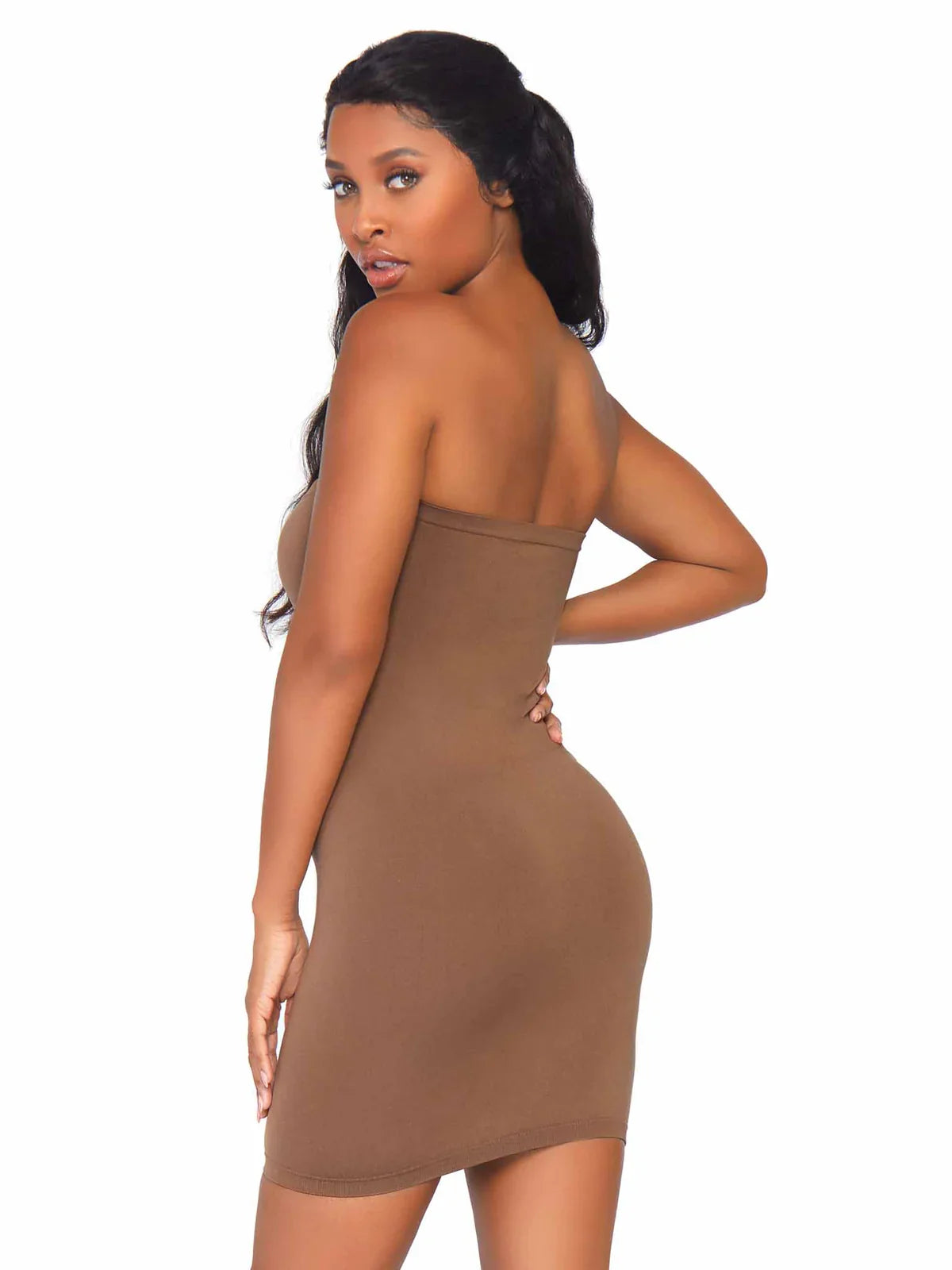 Leg Avenue Seamless Opaque Microfiber Bodycon Tube Dress NK002