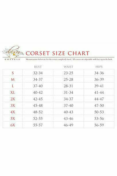 Daisy Faux Leather Steel Boned Corset
