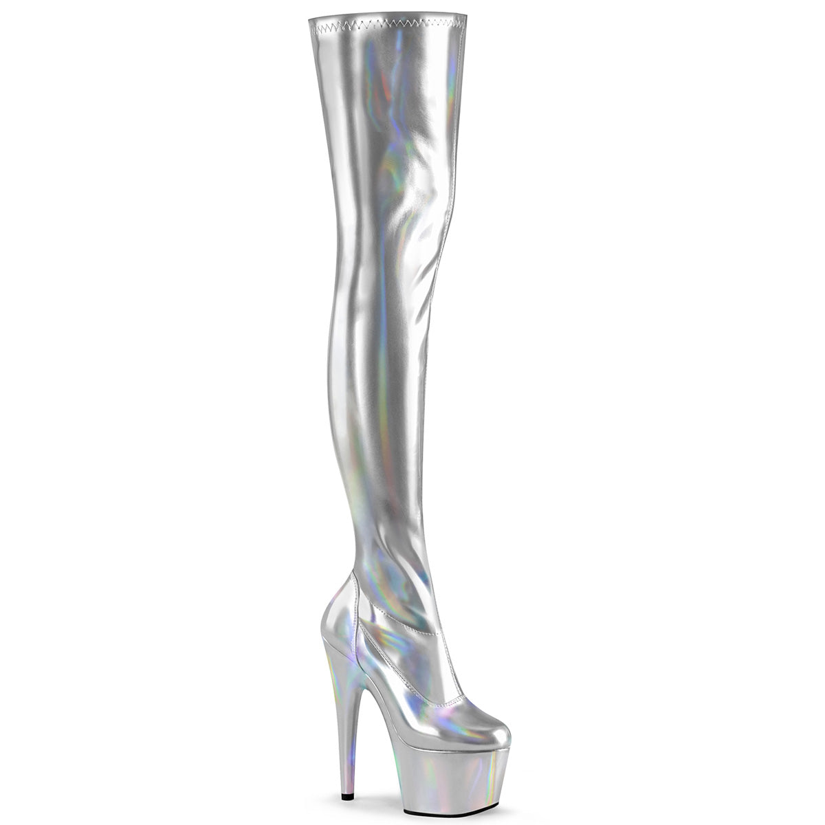 Pleaser Adore-3000HWR Stretch Thigh High Boot