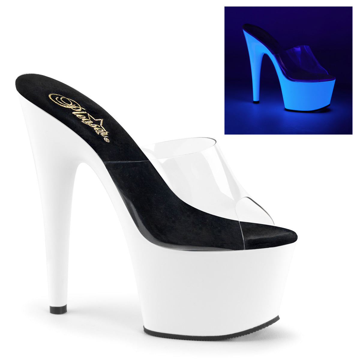 Pleaser Adore-701UV UV Reactive Shoes