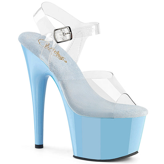 Pleaser Adore-708 Platform Ankle Strap Sandal In 10 Colors
