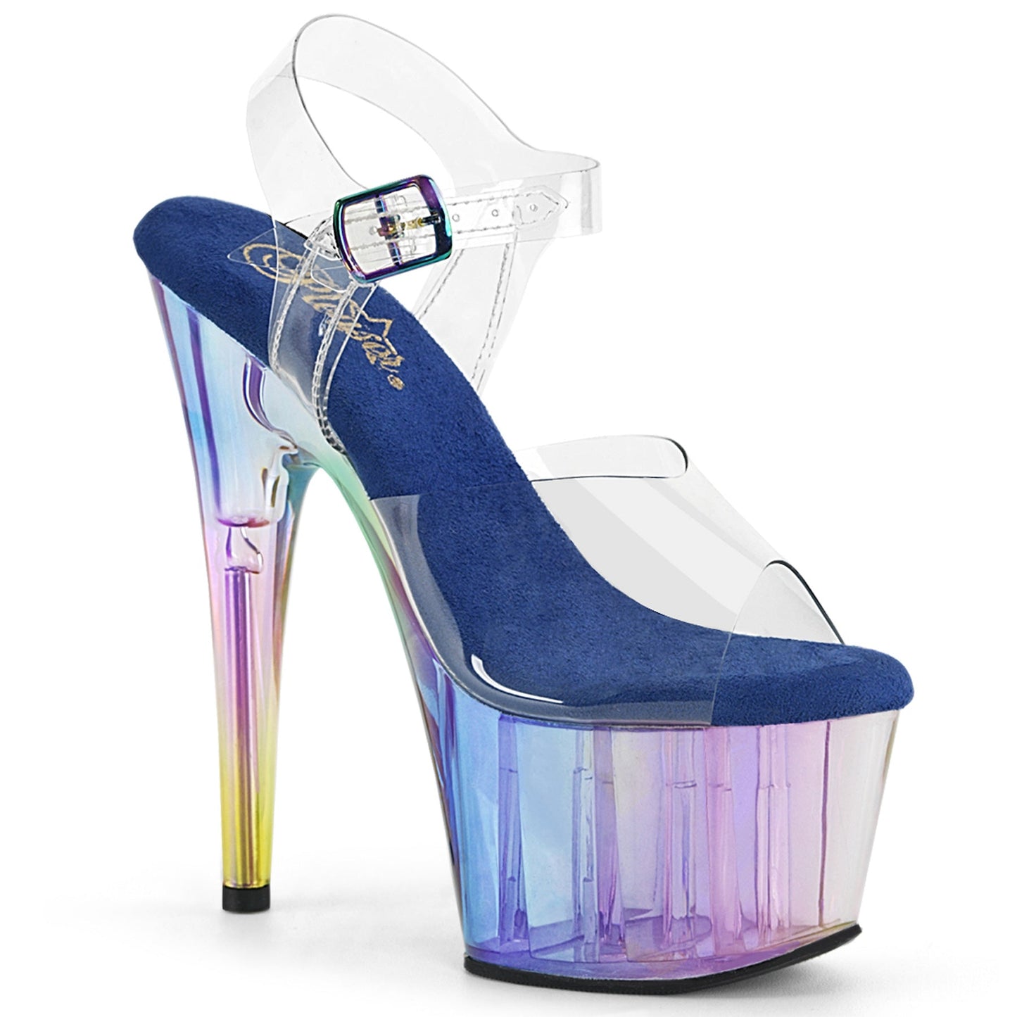 Pleaser Adore-708HT Ankle Strap Sandal W/Tinted Bottom