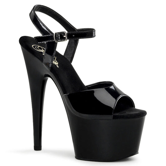 Pleaser Adore-709 Platform Ankle Strap Shoe In 10 Colors