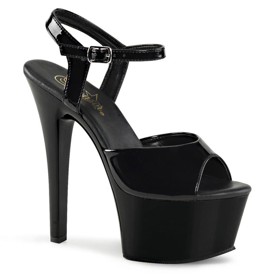Pleaser Aspire-609 Vegan Friendly Ankle Strap Sandal