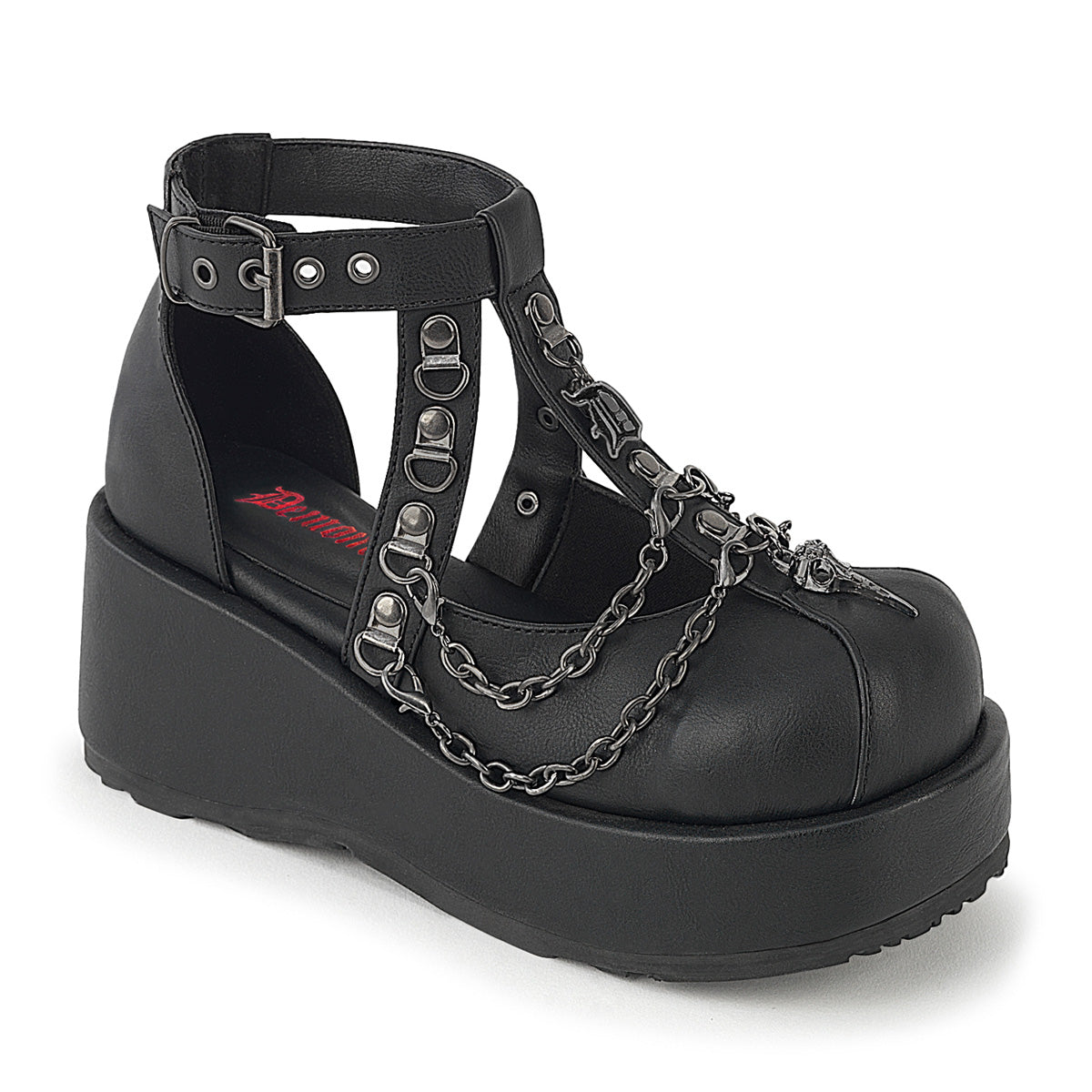 Demonia Cubby-28 Platform Cage Shoe