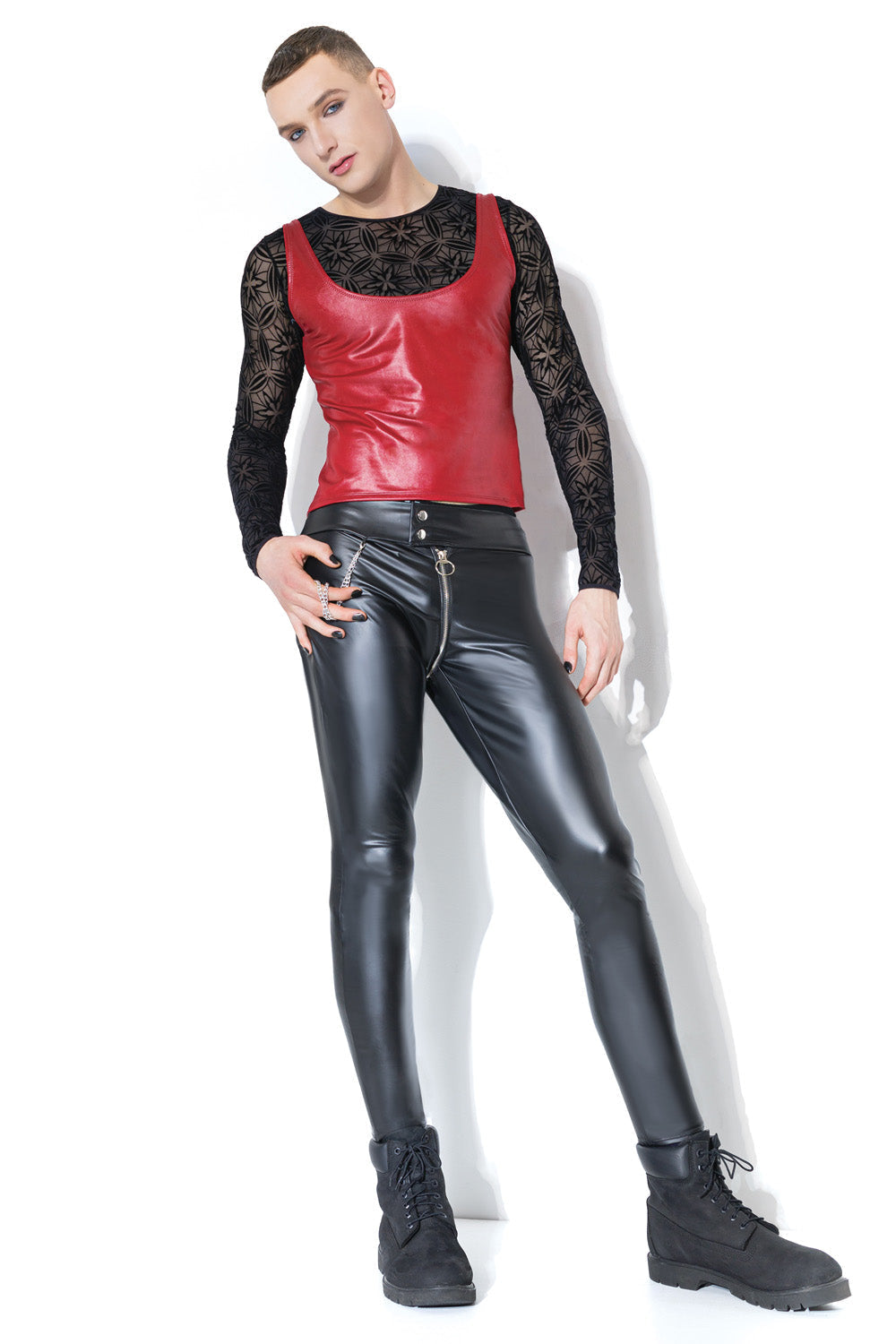 Coquette D9385 Matte Wetlook Tank Top