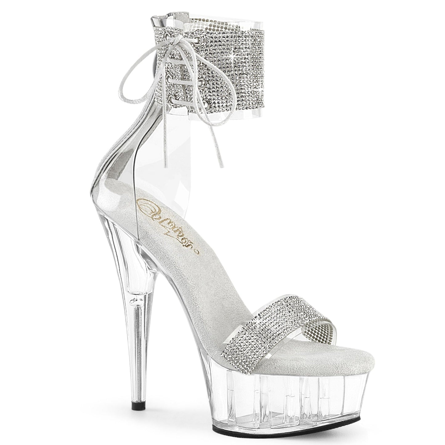 Pleaser Delight-627RS Platform Close Back Ankle Cuff Sandal