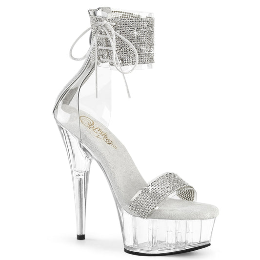 Pleaser Delight-627RS Platform Close Back Ankle Cuff Sandal