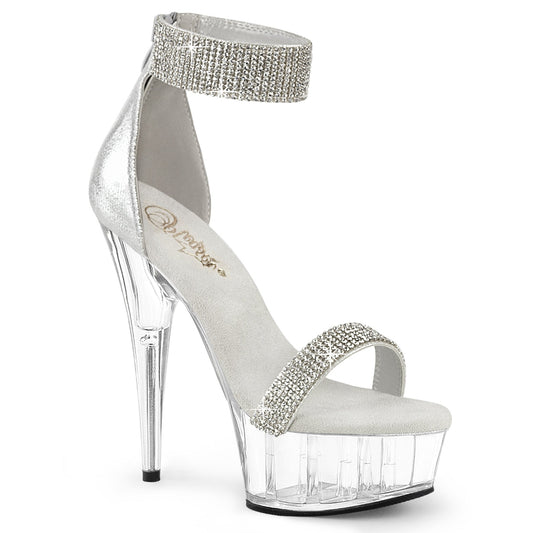 Pleaser Delight-641 Close Back Sandal W/Rhinestones