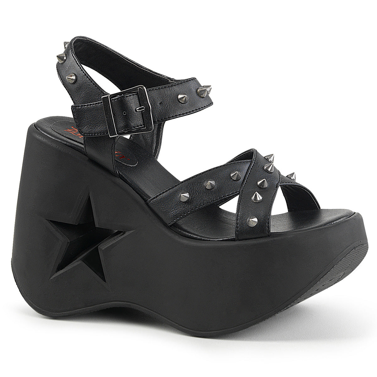 Demonia Dynamite-02 Criss Cross Ankle Strap Sandal