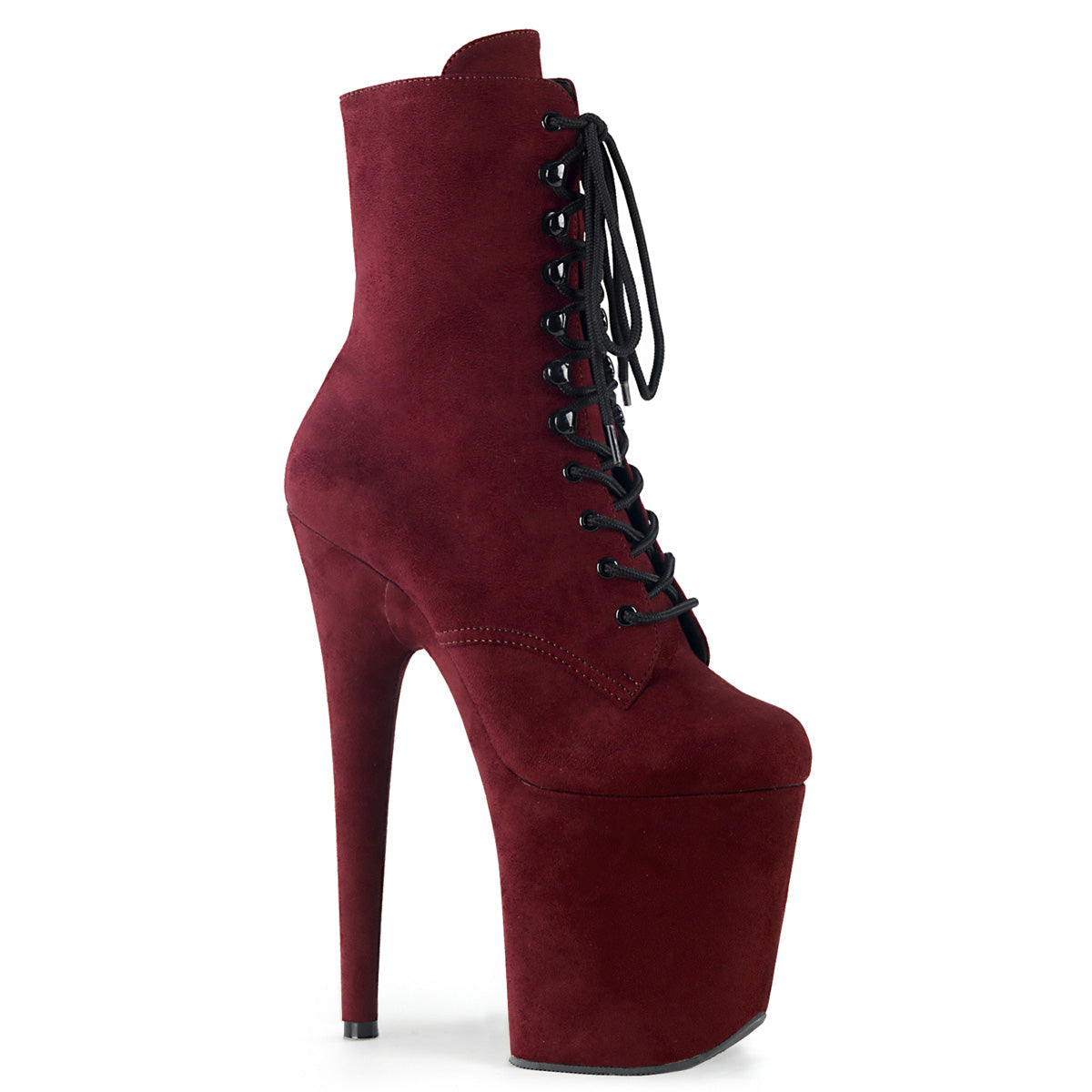 Pleaser Stripper Boots Flamingo-1020FS Faux Suede Ankle Boot