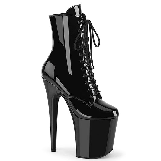 Pleaser Flamingo-1020WR Shimmering Fabric Ankle Boot