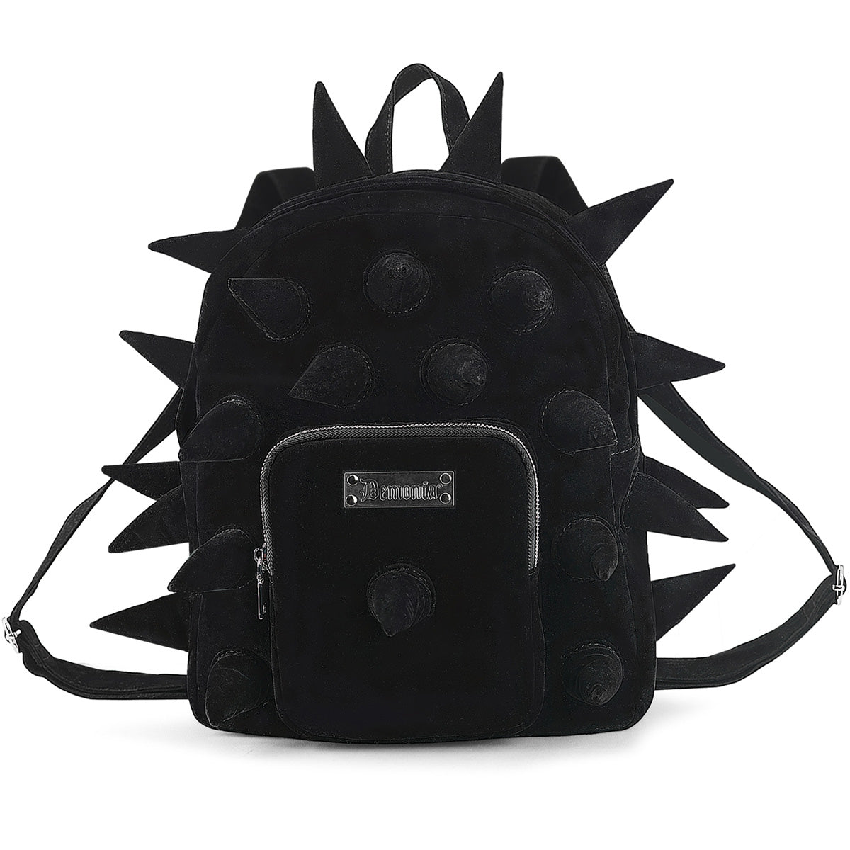 Demonia HB-113 Velvet Soft Cone Spiked Mini Backpack