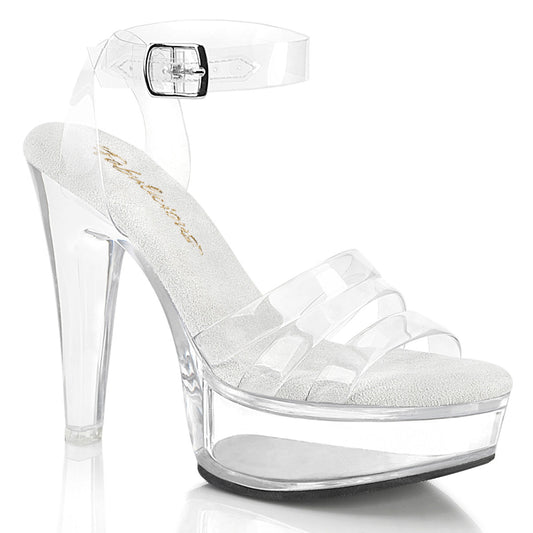 Pleaser Martini-505 Triple Jelly Band Ankle Strap Sandal