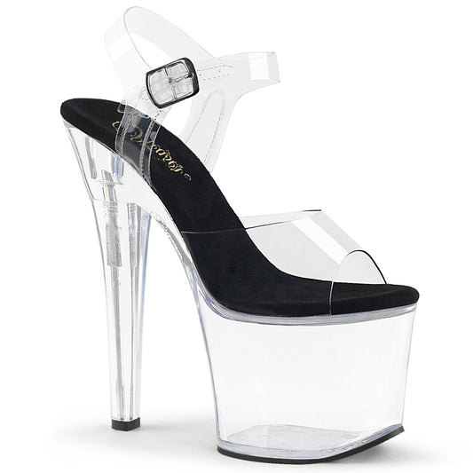 Pleaser Radiant-708 Platform Ankle Strap Sandal