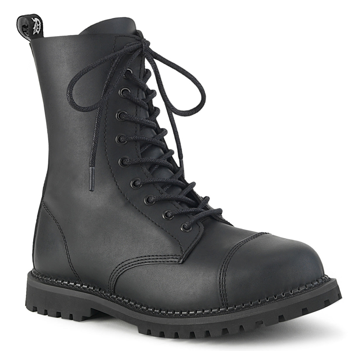 Demonia Riot-10 Men's Steel Toe Lace-Up Ankle Boot