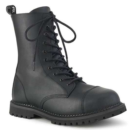 Demonia Riot-10 Men's Steel Toe Lace-Up Ankle Boot