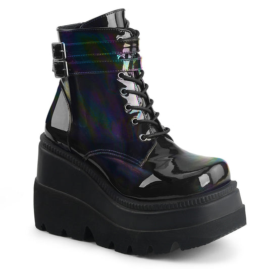 Demonia Shaker-52 Wedge Platform Ankle Boot