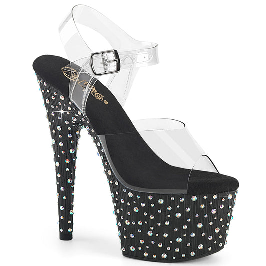 Pleaser Stardance-708 Ankle Strap Sandal W/RS