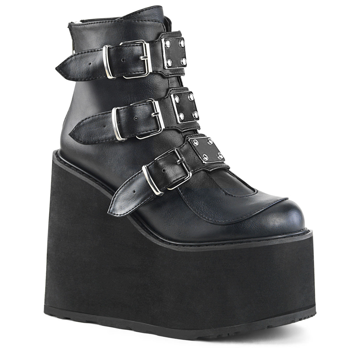 Demonia Swing-105 Wedge Platform Ankle Boot