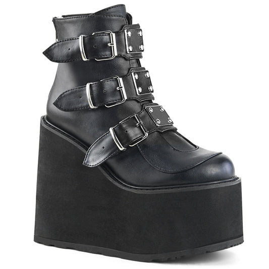 Demonia Swing-105 Wedge Platform Ankle Boot