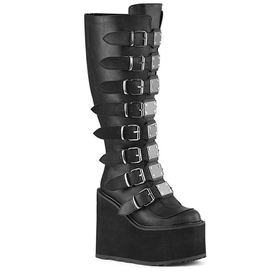 Demonia Swing-815WC Wide Calf Knee High Boot