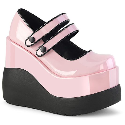 Demonia Void-37 Wedge Tiered Platform Mary Jane